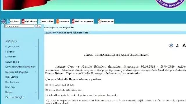 Dargeçit Kaymakamlığı 20 Çarşı ve Mahalle Bekçisi Alımı İçin İlan Verdi