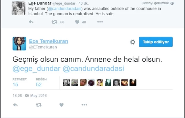 Can Dündar'a Yapılan Saldırıya İlk Tepkiler Sosyal Medyadan Geldi