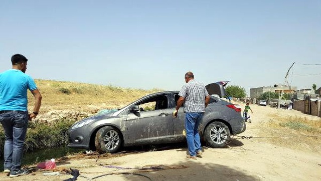 Nusaybin'de Su Kanalına Devrilen Otomobildeki Çift Öldü