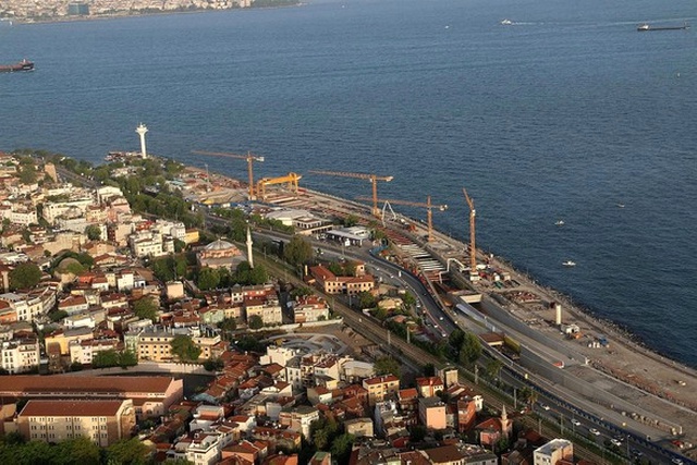 Avrasya Tüneli Projesi İlk Defa Havadan Görüntülendi