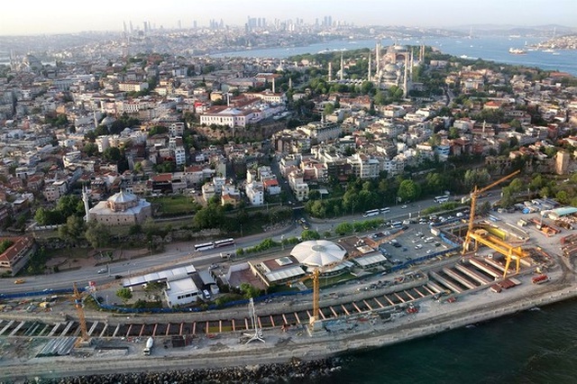 Avrasya Tüneli Projesi İlk Defa Havadan Görüntülendi