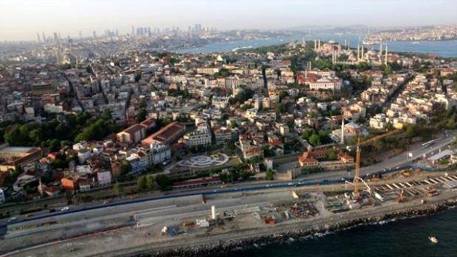 Avrasya Tüneli Projesi İlk Defa Havadan Görüntülendi