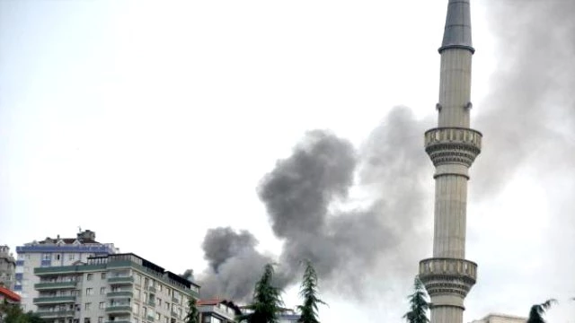 Trabzon'da 12'nci Katta Yangın Paniği Yaşandı