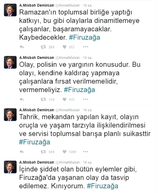 Misbah Demircan: Firuzağa'daki Saldırıyla İlgili Sözlerim Çarpıtıldı