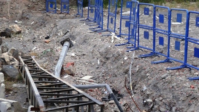 Doğubayazıt Emniyet Müdürlüğü'nün Güvenliği İçin Hendek Kazıldı
