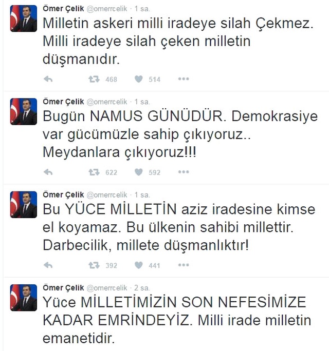 Çelik: Demokratik Meşruiyet Namustur, Sonuna Kadar Sahip Çıkacağız