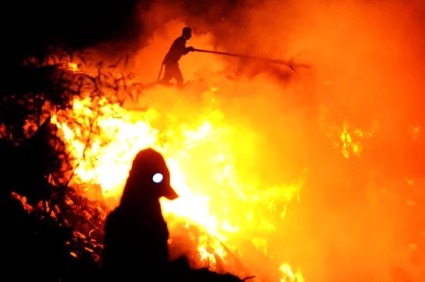 Bodrum'da Çöplükte Patlama Sonucu Başlayan Yangın Söndürüldü