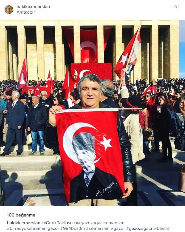 Radyocu Cem Arslan Anıtkabir'de