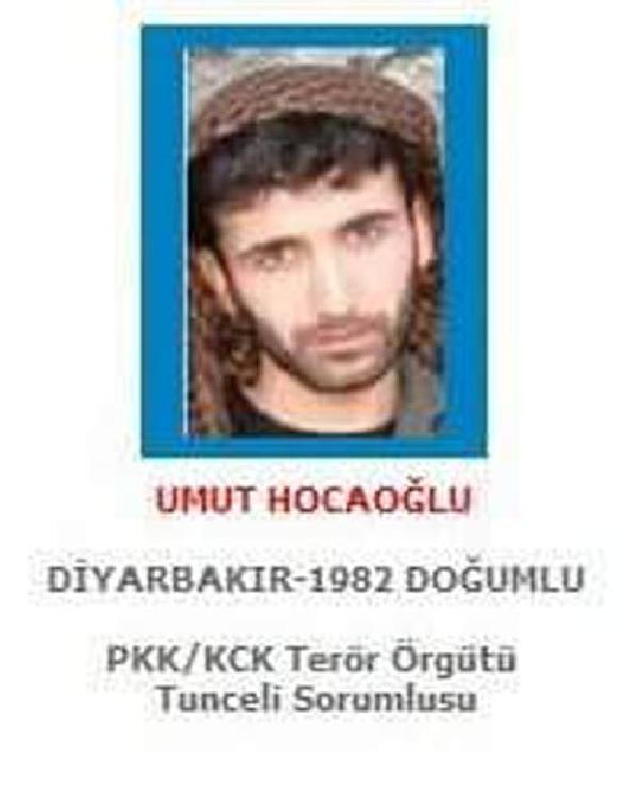 Başına 1.5 Milyon Lira Ödül Konan PKK'nın Tunceli Sorumlusu Öldürüldü