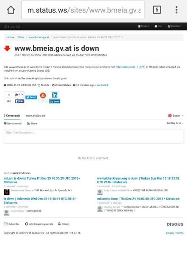 Türk Hacker'lardan Avusturya Dışişleri Bakanlığı'na Ambargo!
