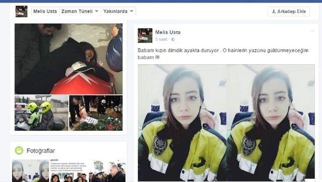 Şehit Kızı, Babası İçin Caddeye Türk Bayrağı Astırdı