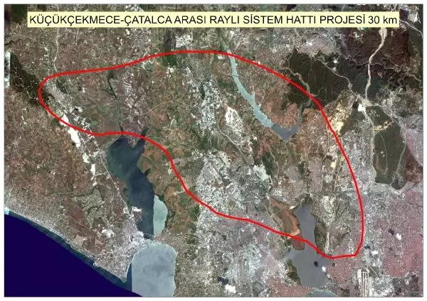 İstanbul'da 7 İlçeyi Birbirine Bağlayacak Raylı Sistemin Rotası Çiziliyor