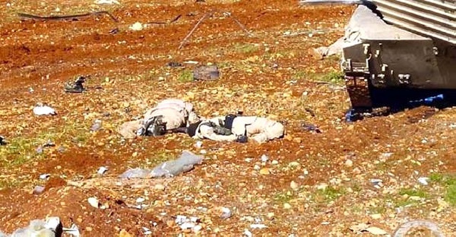 El Bab'da Öldürülen DEAŞ'lı Teröristlerin Üzerinden Canlı Bomba Yelekleri Çıktı
