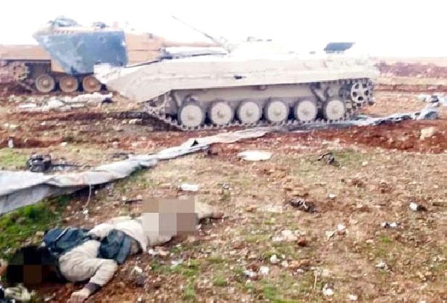 El Bab'da Öldürülen DEAŞ'lı Teröristlerin Üzerinden Canlı Bomba Yelekleri Çıktı