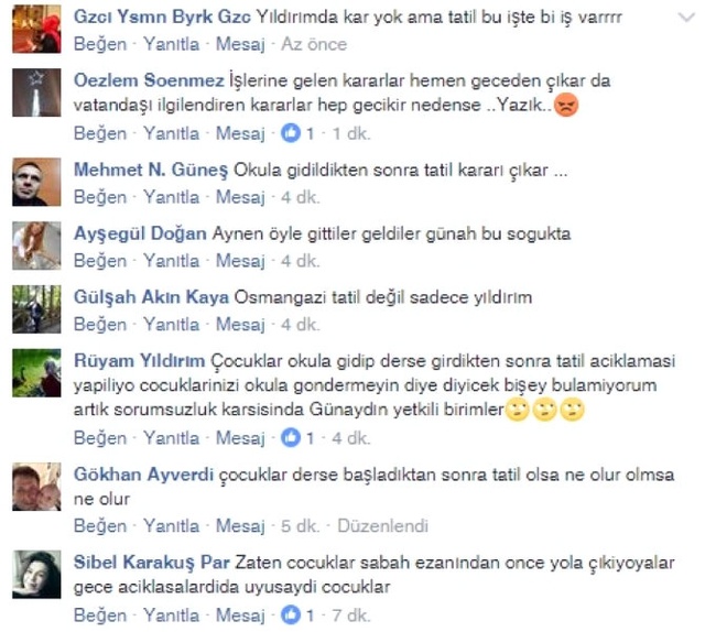Bursa'da Kar Tatili Muamması