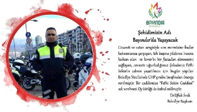 Kahraman Polisimizin Adı İzmir'de Yaşayacak