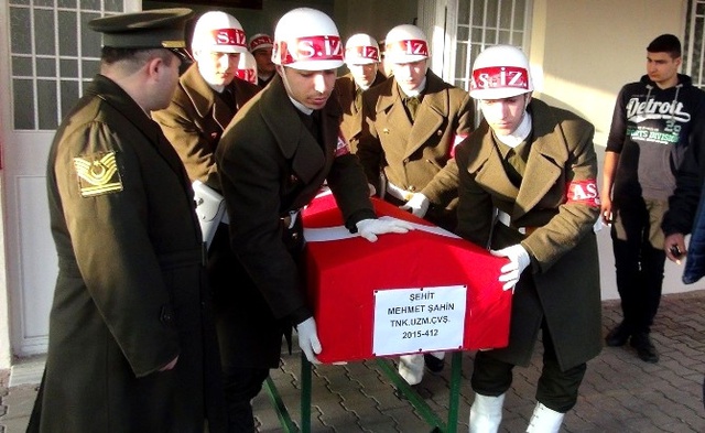 El Bab Şehidi Mehmet Şahin Memleketine Uğurlandı