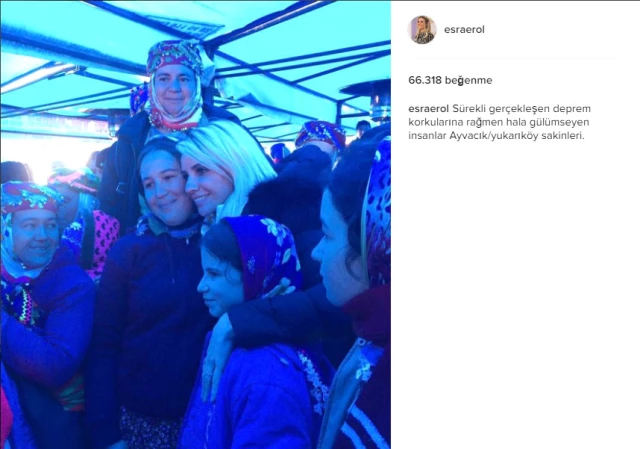 Esra Erol, Deprem Mağduru Yukarıköy Sakinleriyle Bir Araya Geldi