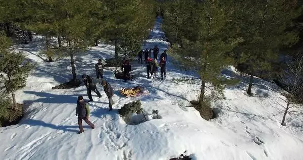 Karda Kaybolan Sinemacılar Drone ile Bulunarak Kurtarıldı