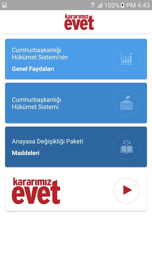 AK Parti'nin Referandumu Anlattığı Uygulama: 'Kararımız Evet' Yayında