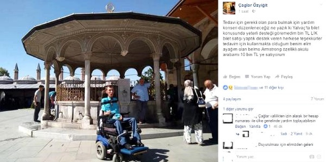 Kök Hücre Nakli İçin Akülü Engelli Aracını Satacak