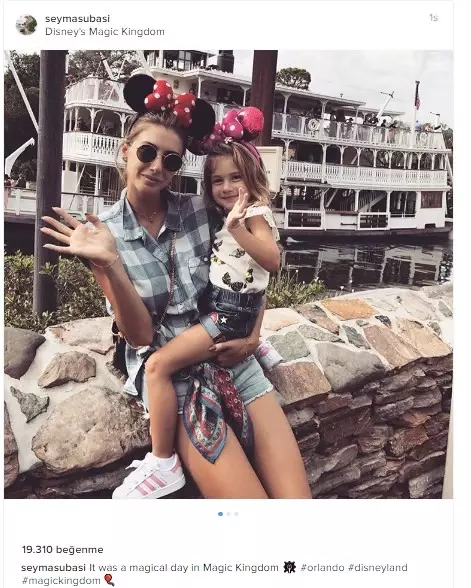 Şeyma Subaşı, Kızıyla Disneyland'e Gidip Doyasıya Eğlendi