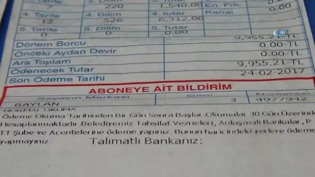 Denizli'de Bakkala 10 Bin TL'lik Su Faturası Geldi