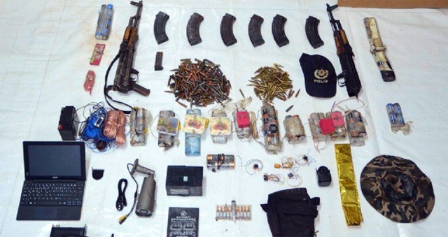 <a class='keyword-sd' href='/pkk/' title='PKK'>PKK</a>'ya Yapılan Operasyonda Polis Şapkası Ele Geçirildi