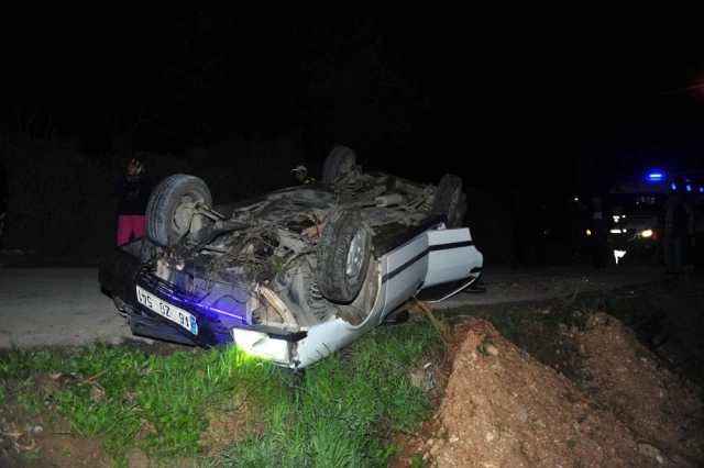 Polisin 'Dur' İhtarına Uymayan Araç Takla Attı: 2 Yaralı