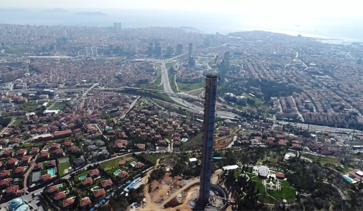 Çamlıca Tv Kulesi nin Son Hali Havadan Görüntülendi Son Dakika