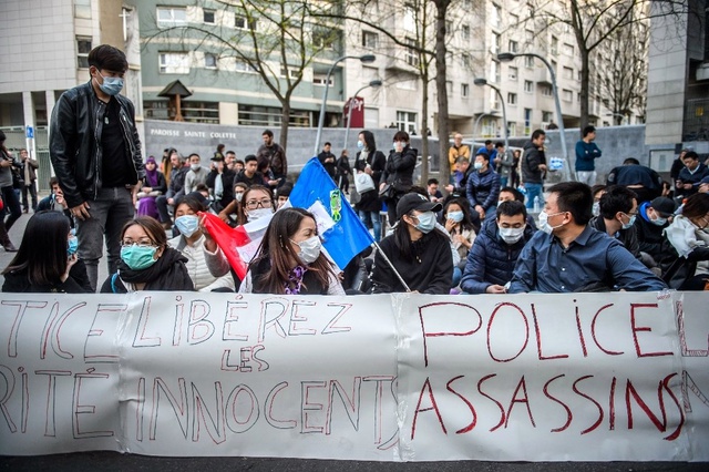 Fransız Polislerin Öldürdüğü Çinli, Paris'te Yaşayanları Sokaklara Döktü
