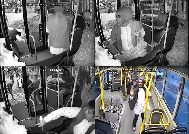Antalya'da, Motosikletli Magandalar Halk Otobüsüne Taşla Saldırdı