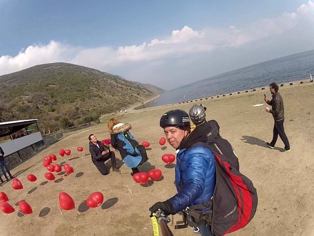 Çılgın Aşık, 650 Metre Yükseklikte Evlenme Teklifi Etti