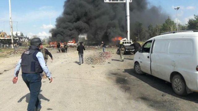 Halep'te Sivilleri Taşıyan Konvoya Bombalı Saldırı!