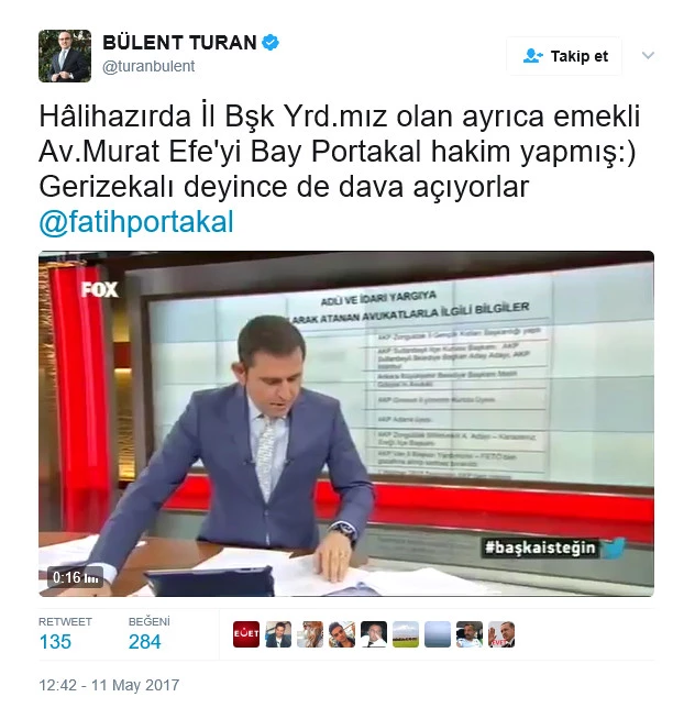 AK Partili isimden Fatih Portakal'a: Gerizekalı deyince de...