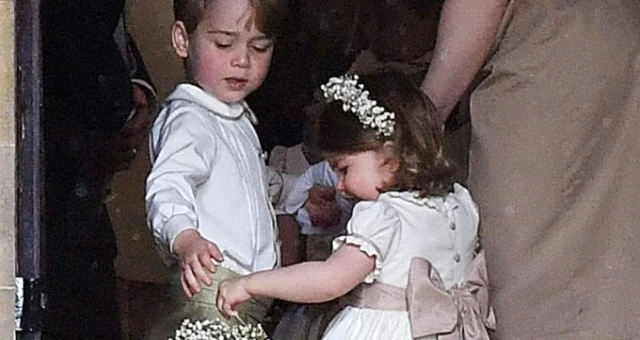 Kraliyet Düğününde Prenses Charlotte ve Prens George İlgi Odağı Oldu