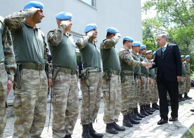 Erdoğan'dan Jandarma Tabur Komutanlığına Taziye Ziyareti