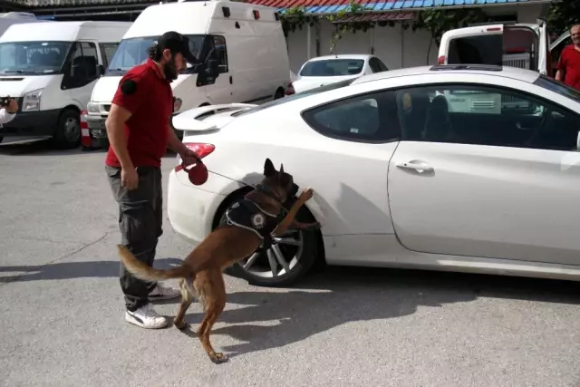 Polis İpi Çektikçe Spor Otomobilden Uyuşturucu Fışkırdı