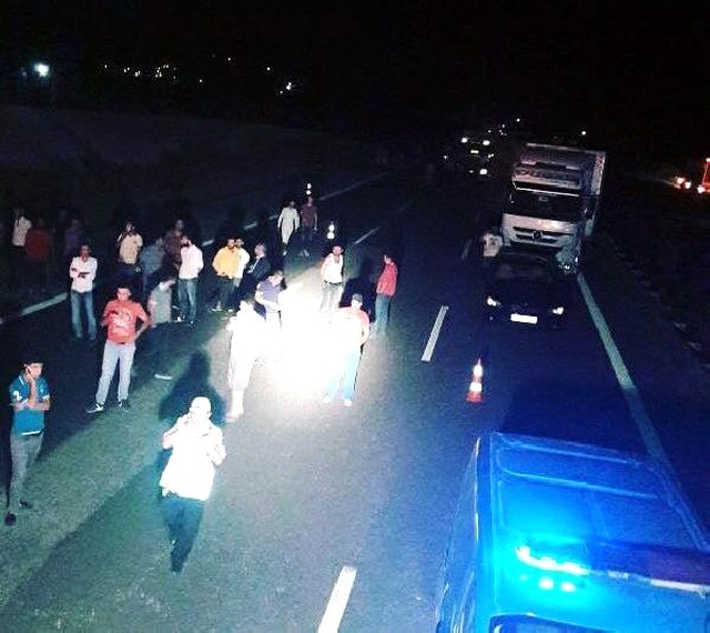 Gaziantep'te Amonyum Nitrat Yüklü Tanker Alev Alev Yandı