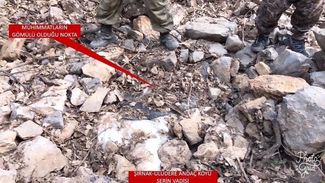 Uludere'de PKK'ya Ait Çok Sayıda Roket ve Mühimmat Ele Geçirildi