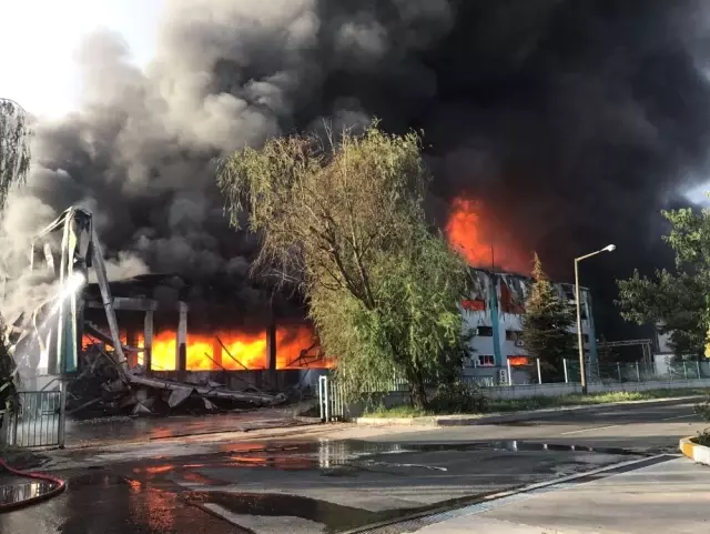 Matbaa Mürekkepleri Fabrikası Alev Alev Yanıyor