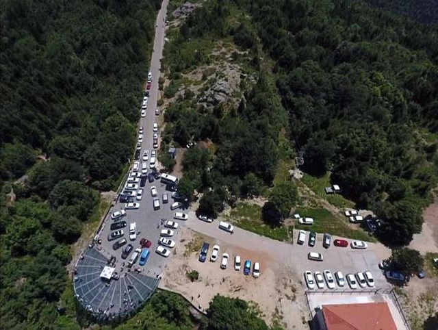 Sıcaklardan Bunalanlar Uludağ'a Akın Etti, Jandarma Drone ile Kontrol Yaptı