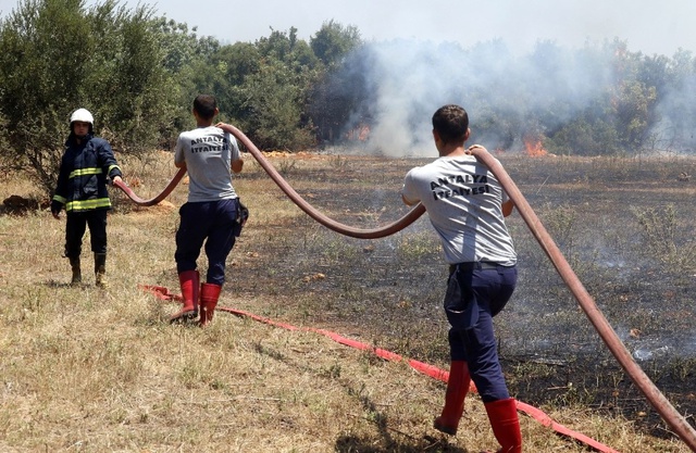 Antalya'daki Çalılık Alanda Yangın Çıktı: 5 Ev Boşaltıldı