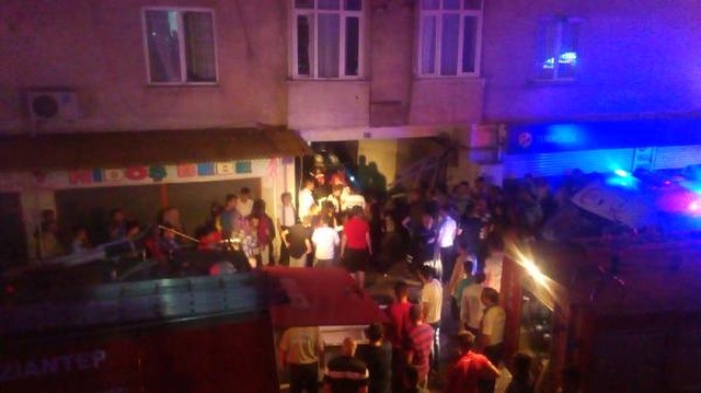 Gaziantep'te Bir Binanın Giriş Katında Korkutan Patlama