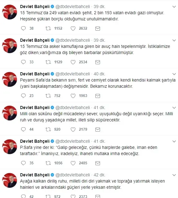 Bahçeli'den 15 Temmuz Resti: Bir Daha Deneyen Ölümü Göze Almış Demektir