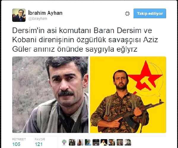 Öldürülen PKK'lılara Methiyeler Dizen HDP'li Ayhan'a, 1 Yıl 3 Ay Hapis