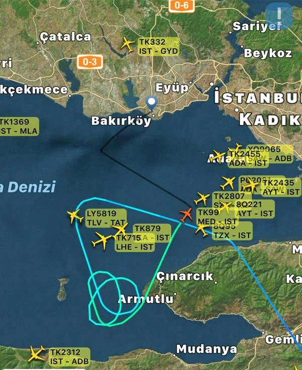 İstanbul'da Şiddetli Yağış Hava Trafiğini Olumsuz Etkiliyor