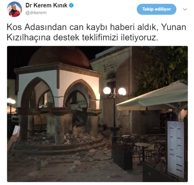 Kızılay Genel Başkanı Kerem Kınık'tan Kızılhaç'a Yardım Teklifi