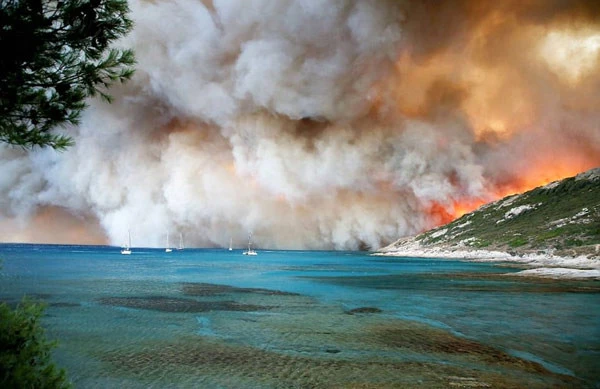 Fransa'daki Orman Yangını Söndürülemiyor! 10 Bin Kişi Bölgeyi Terk Etti