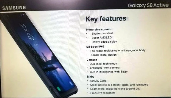 Galaxy S8 Active Özellikleri Sızdırıldı